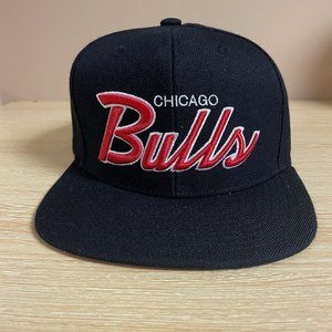 COPY - NBA Chicago Bulls Black, Red & Pink Snapback Hat Mitchell & Ness Nostalg…